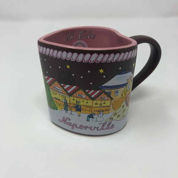 Christkindlmarket 2018 Naperville Pink Heart Mug - Picture 2 of 6